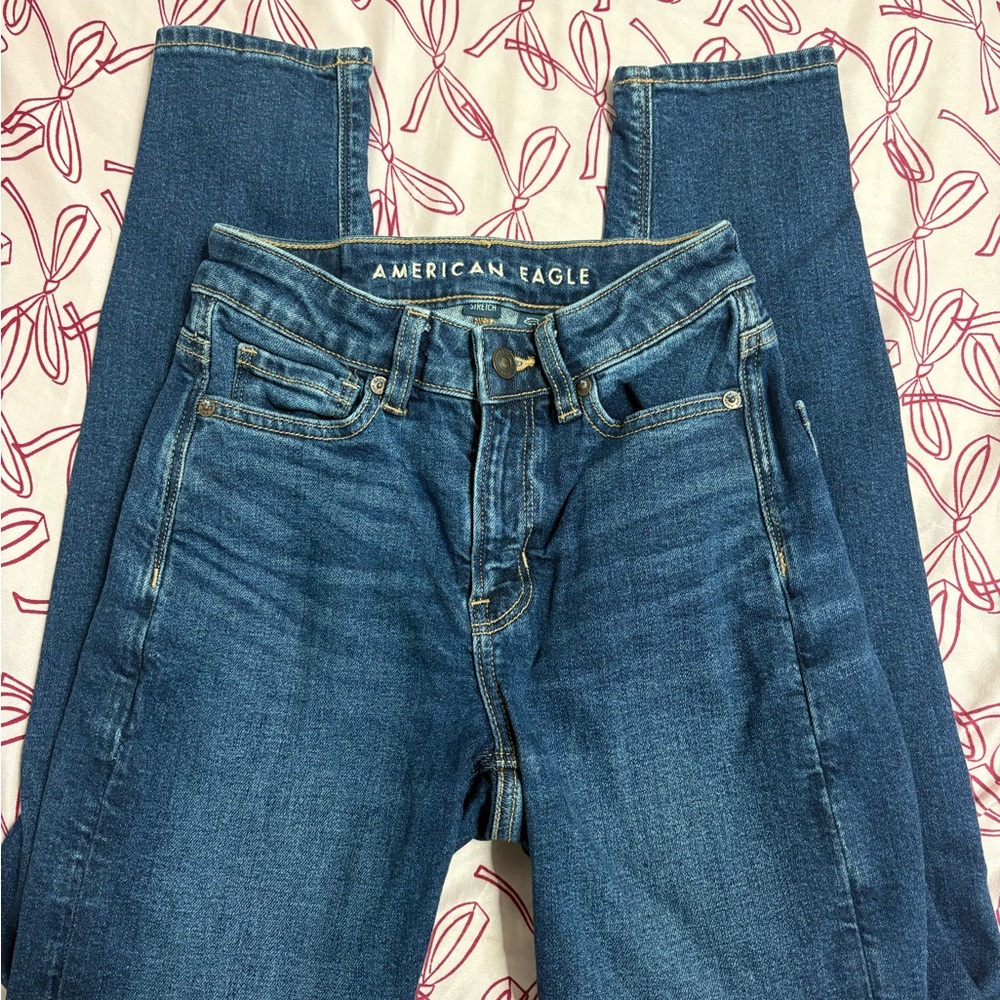 American Eagle Outfitters Women's Denim Straight Leg Jeans